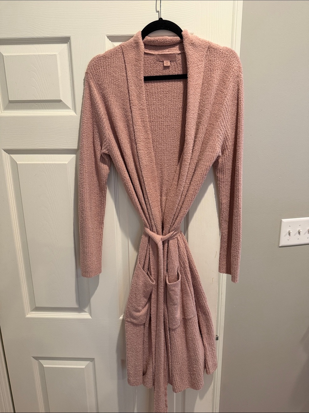 Barefoot Dreams NWOT Women’s Plush Robe - Blush Pink Cozy Wrap size S/M